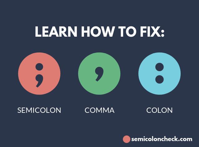 comma and semicolon checker online